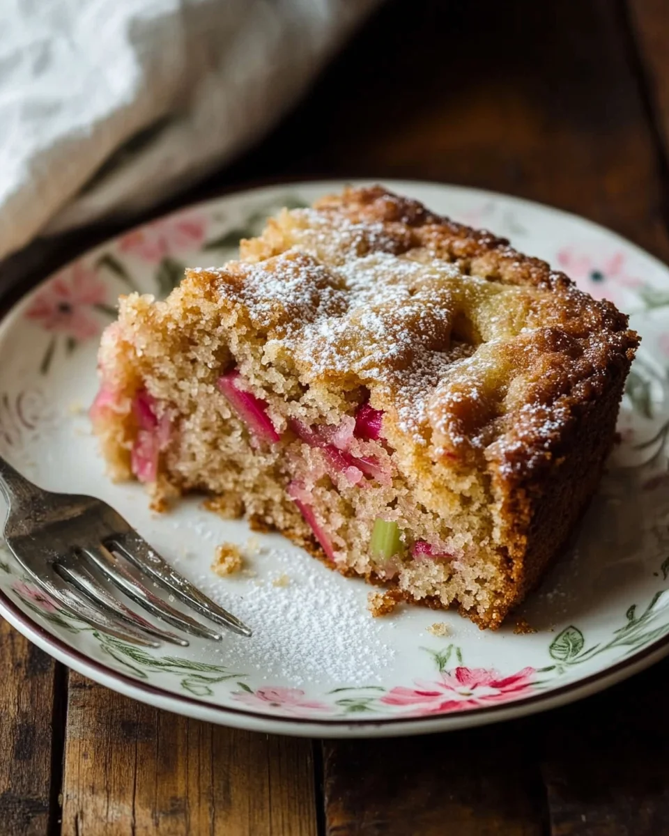 Rhubarb Cake