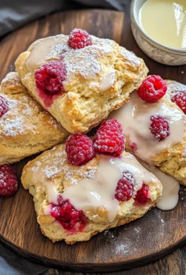Ridiculously Easy Lemon Raspberry Scones
