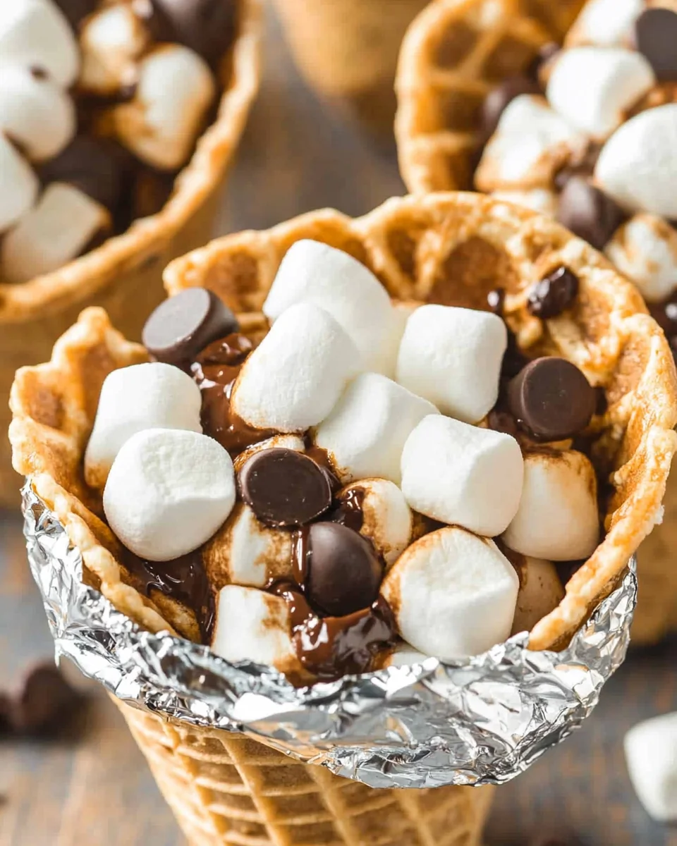 S&rsquo;Mores Cones