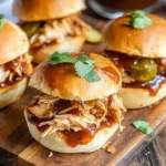 Shredded BBQ Chicken Sliders