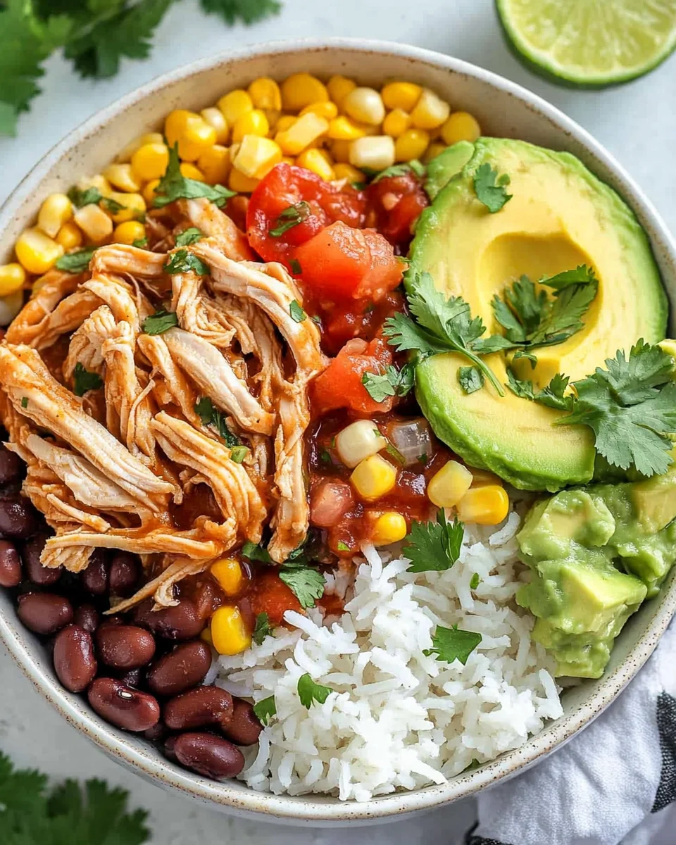 Slow Cooker Chicken Burrito Bowl 20 Slow