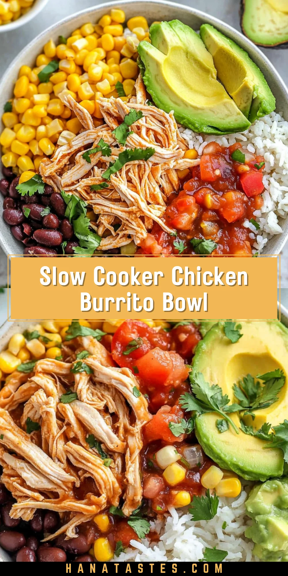 Slow Cooker Chicken Burrito Bowl 19 Pinterest Hidden Image