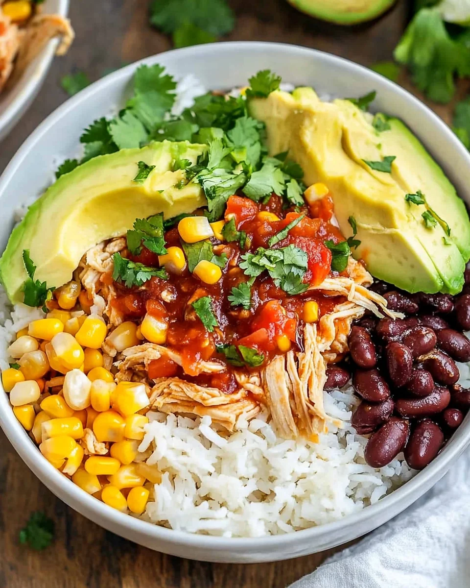 Slow Cooker Chicken Burrito Bowl