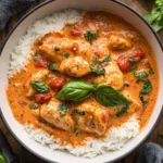 Slow Cooker Creamy Tomato Basil Chicken