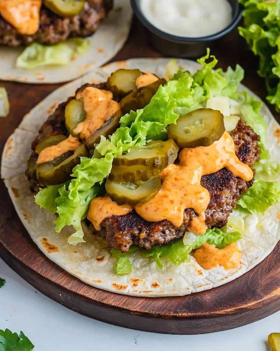 Smash Burger Taco Recipe + Burger Sauce