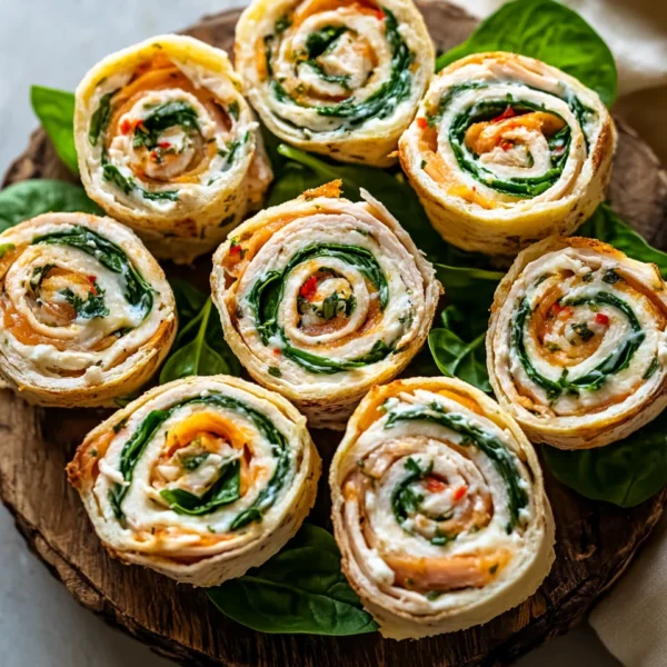 Smoked Turkey Pinwheels with fresh Herb Cream Cheese