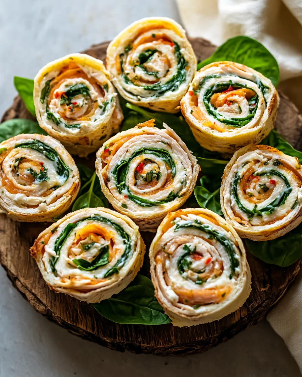 Smoked Turkey Pinwheels with fresh Herb Cream Cheese