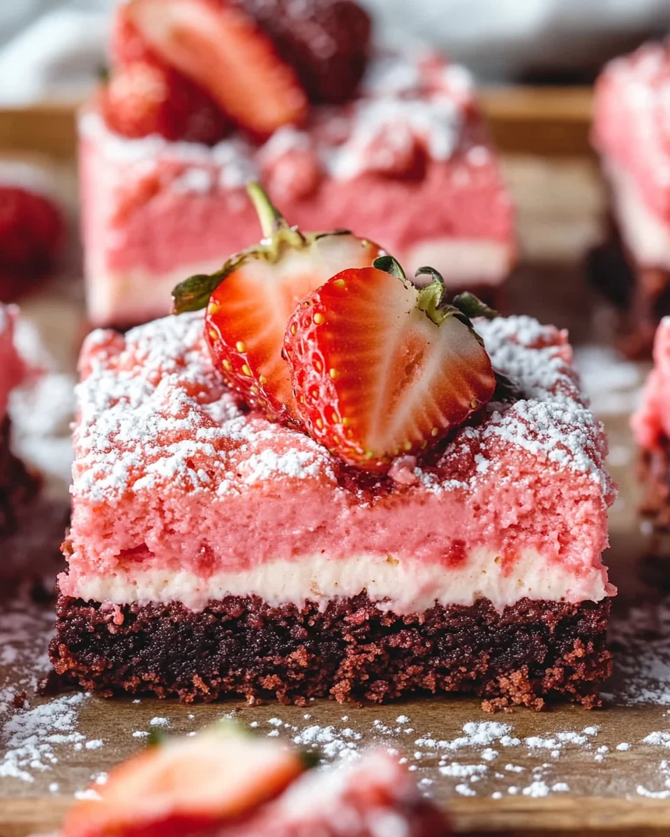 Strawberry Shortcake Brownies 20 Strawberry