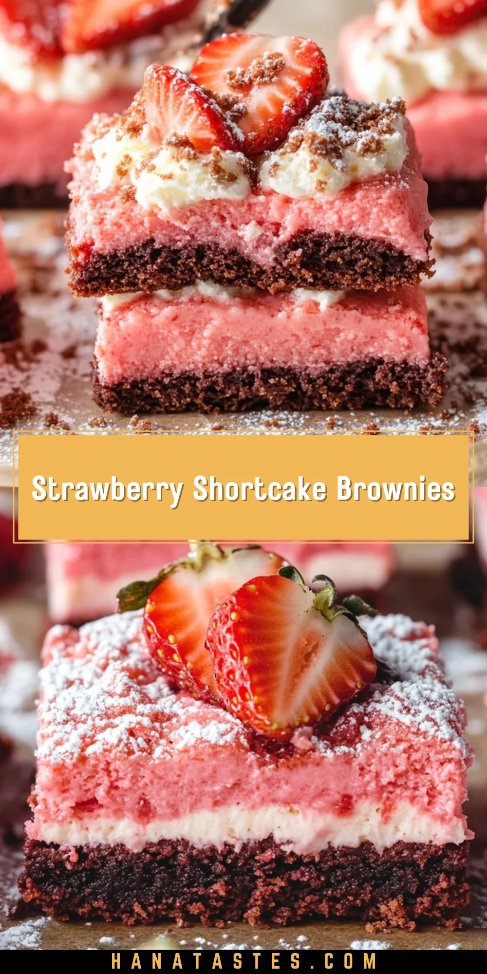 Strawberry Shortcake Brownies 19 Pinterest Hidden Image