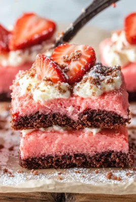 Strawberry Shortcake Brownies