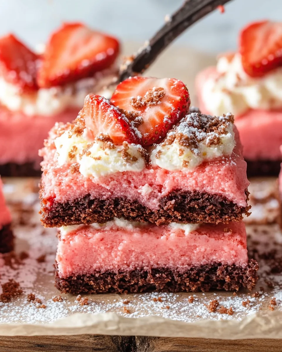 Strawberry Shortcake Brownies 22 Strawberry Shortcake Brownies