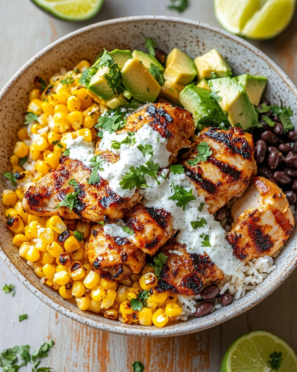Street Corn Chicken Rice Bowl 25 Street