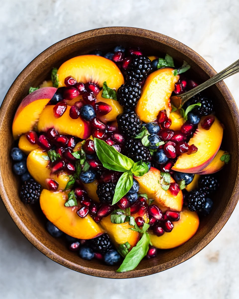 Summer Peach Fruit Salad