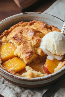 Super Easy Peach Cobbler