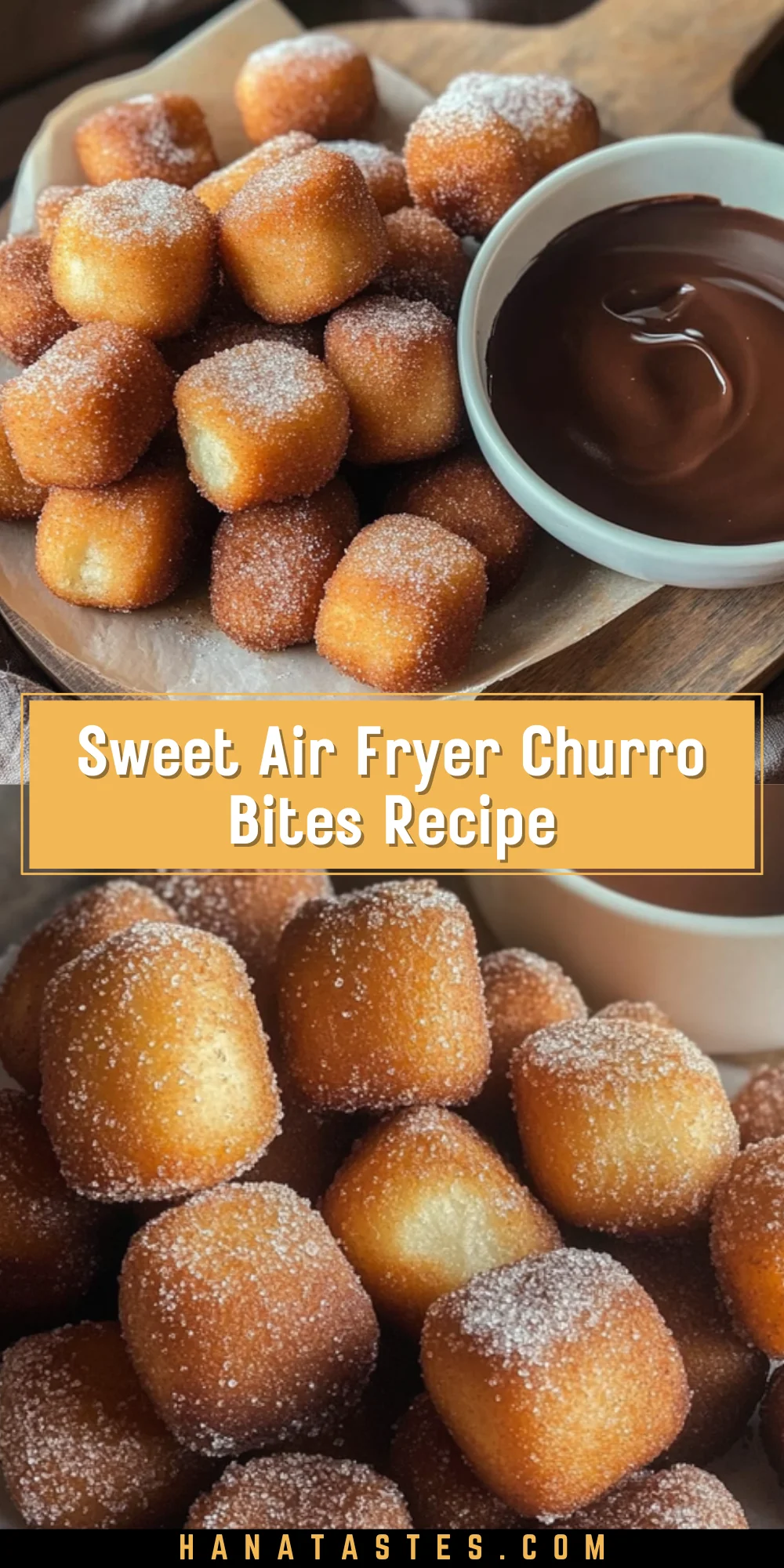 Sweet Air Fryer Churro Bites Recipe 16 Pinterest Hidden Image