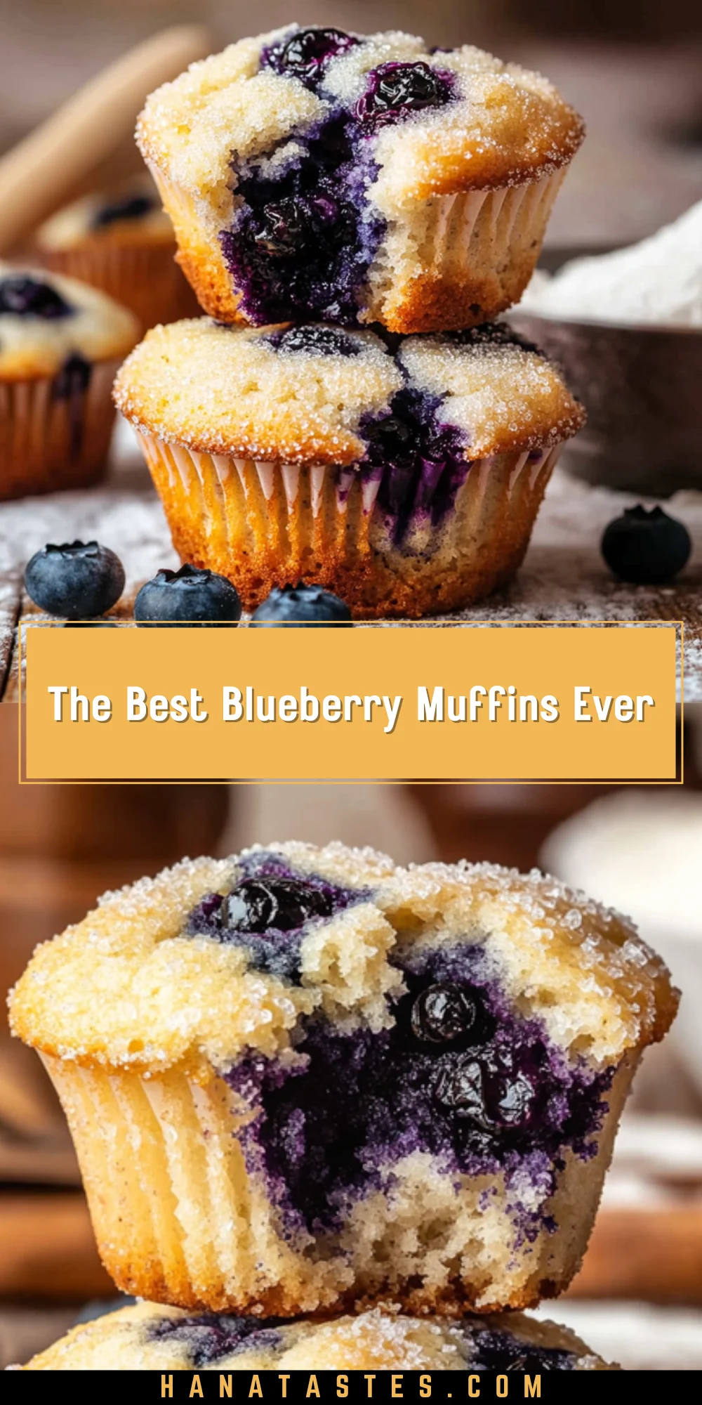 The Best Blueberry Muffins Ever 21 Pinterest Hidden Image