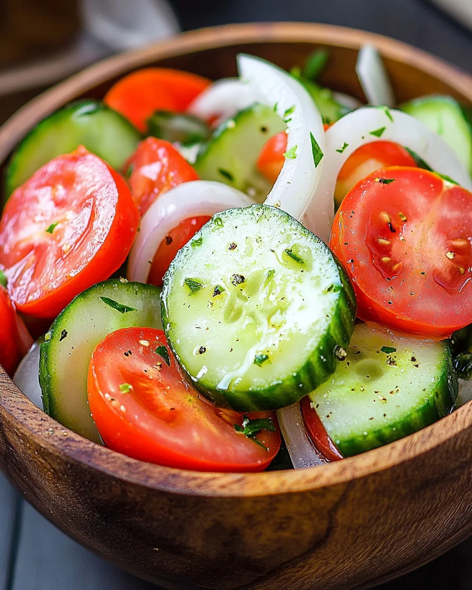 Tomato, Cucumber, and Onion Salad 18 Tomato,