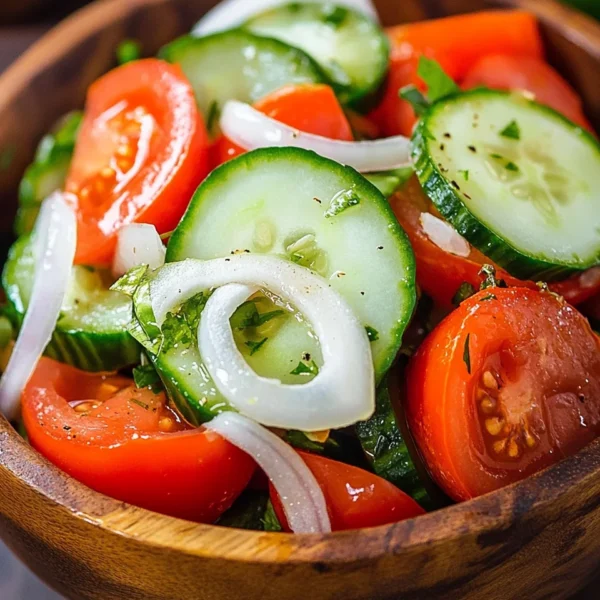 Tomato, Cucumber, and Onion Salad