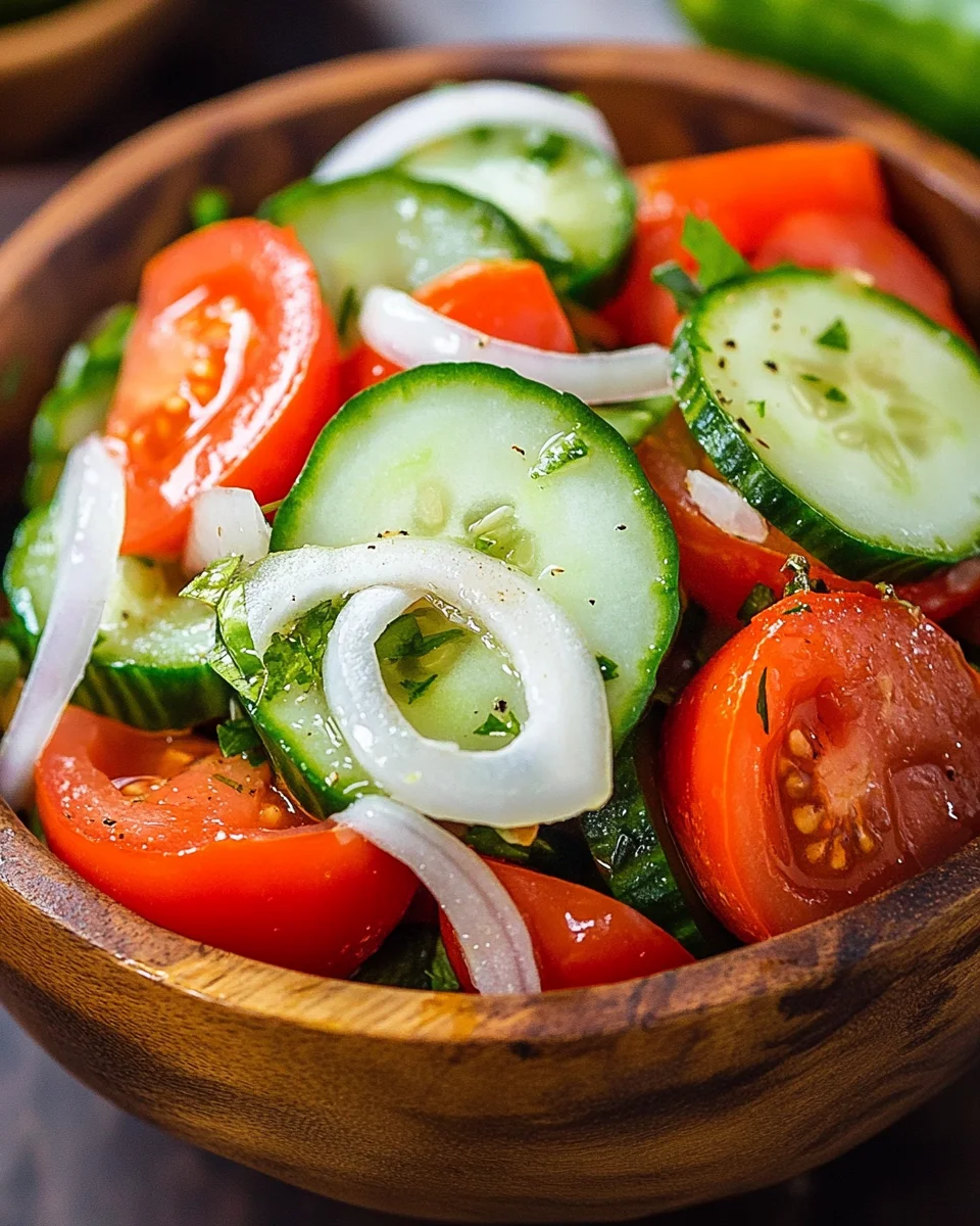 Tomato, Cucumber, and Onion Salad 20 Tomato, Cucumber, and Onion Salad
