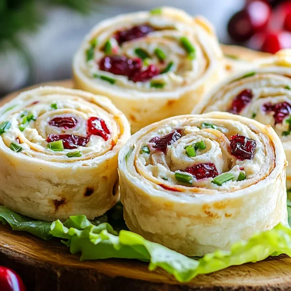 Turkey Cranberry Pinwheels