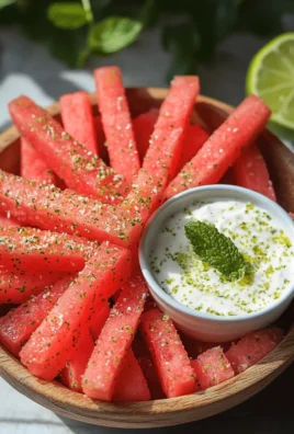 Watermelon Fries with Coconut Lime Dip | Healthy Summer Snack!