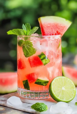 Watermelon Mint Mojito Mocktail