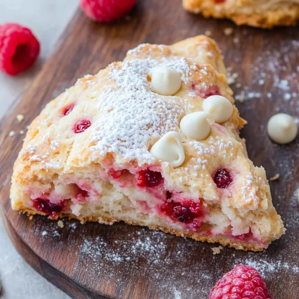 White Chocolate Raspberry Scones