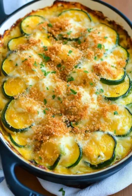Zucchini and Yellow Squash Au Gratin
