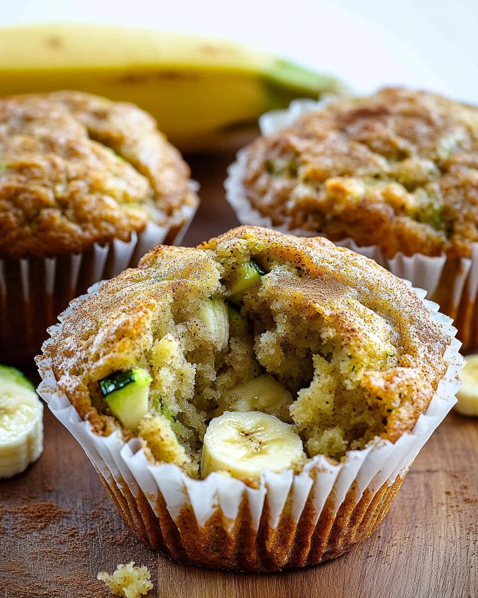 Banana Zucchini Muffins