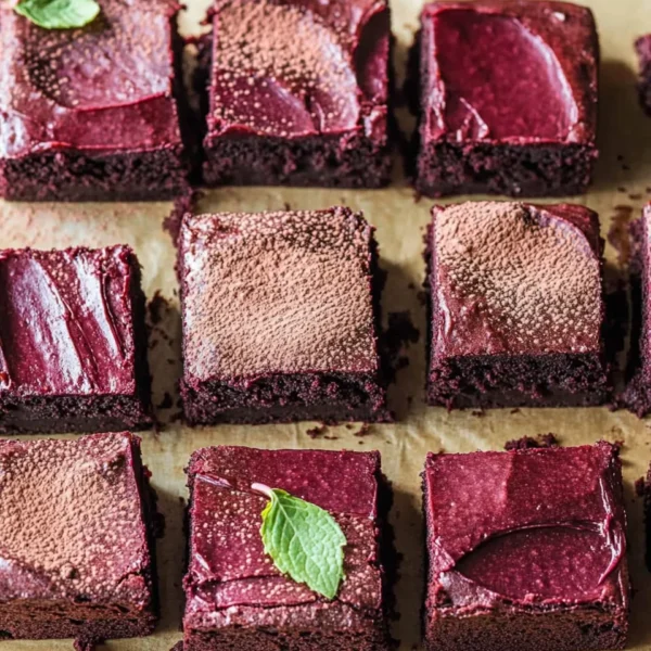 Beetroot Brownies with a Chocolate Avocado Frosting