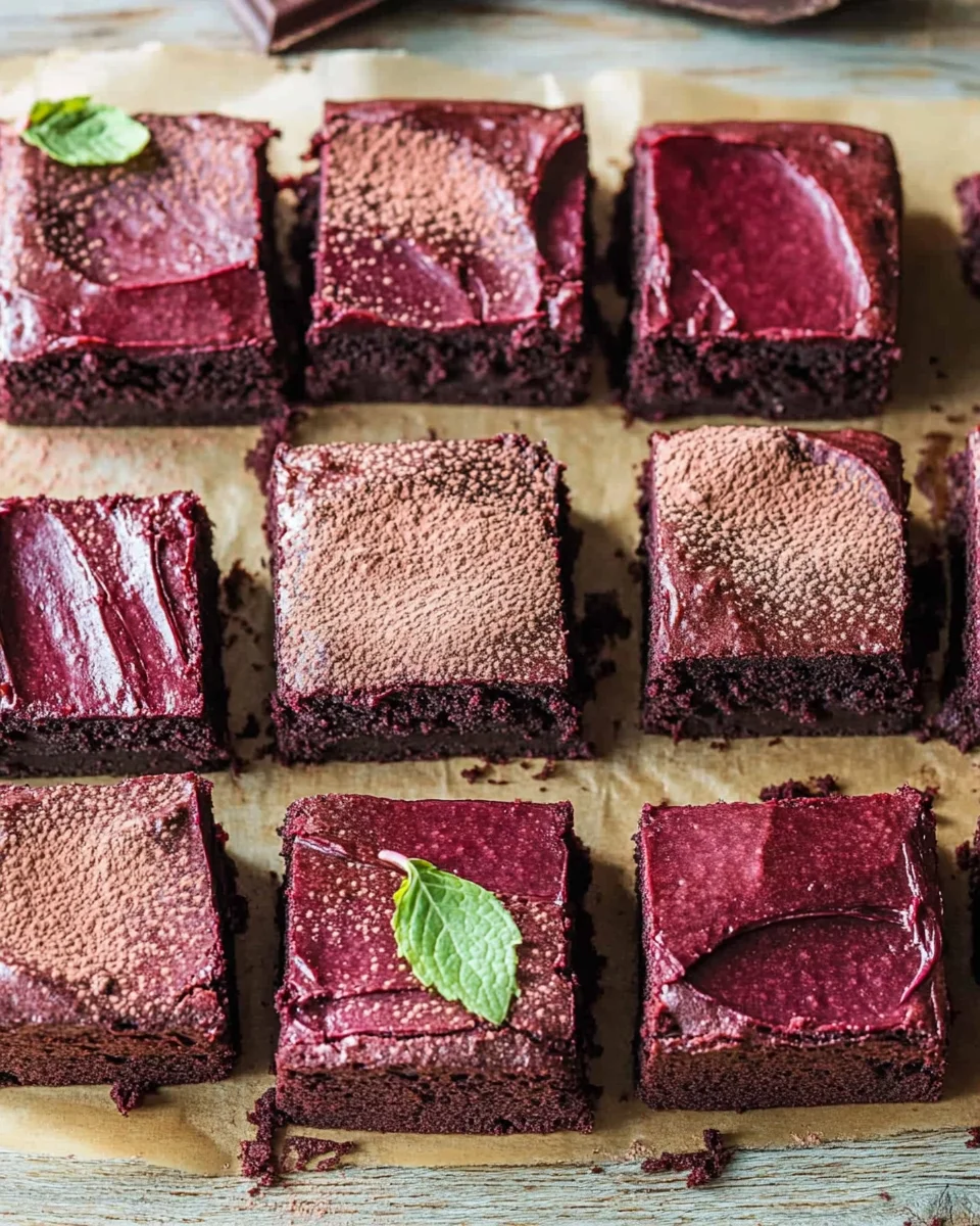 Beetroot Brownies with a Chocolate Avocado Frosting