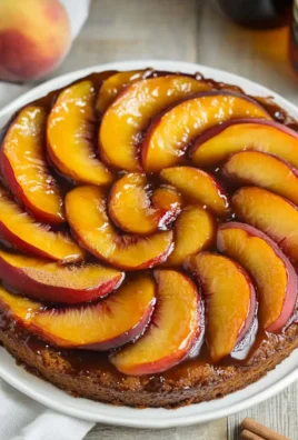 Bourbon Peach Upside-Down Cake