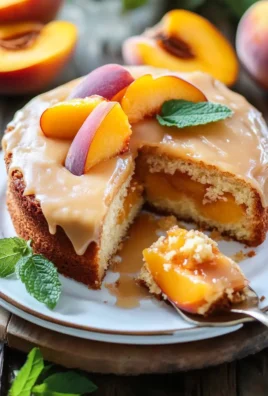 Brown Sugar Peach Cake