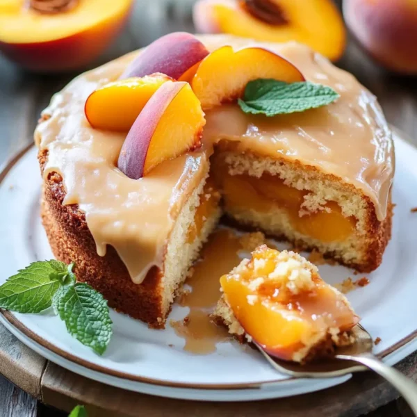 Brown Sugar Peach Cake