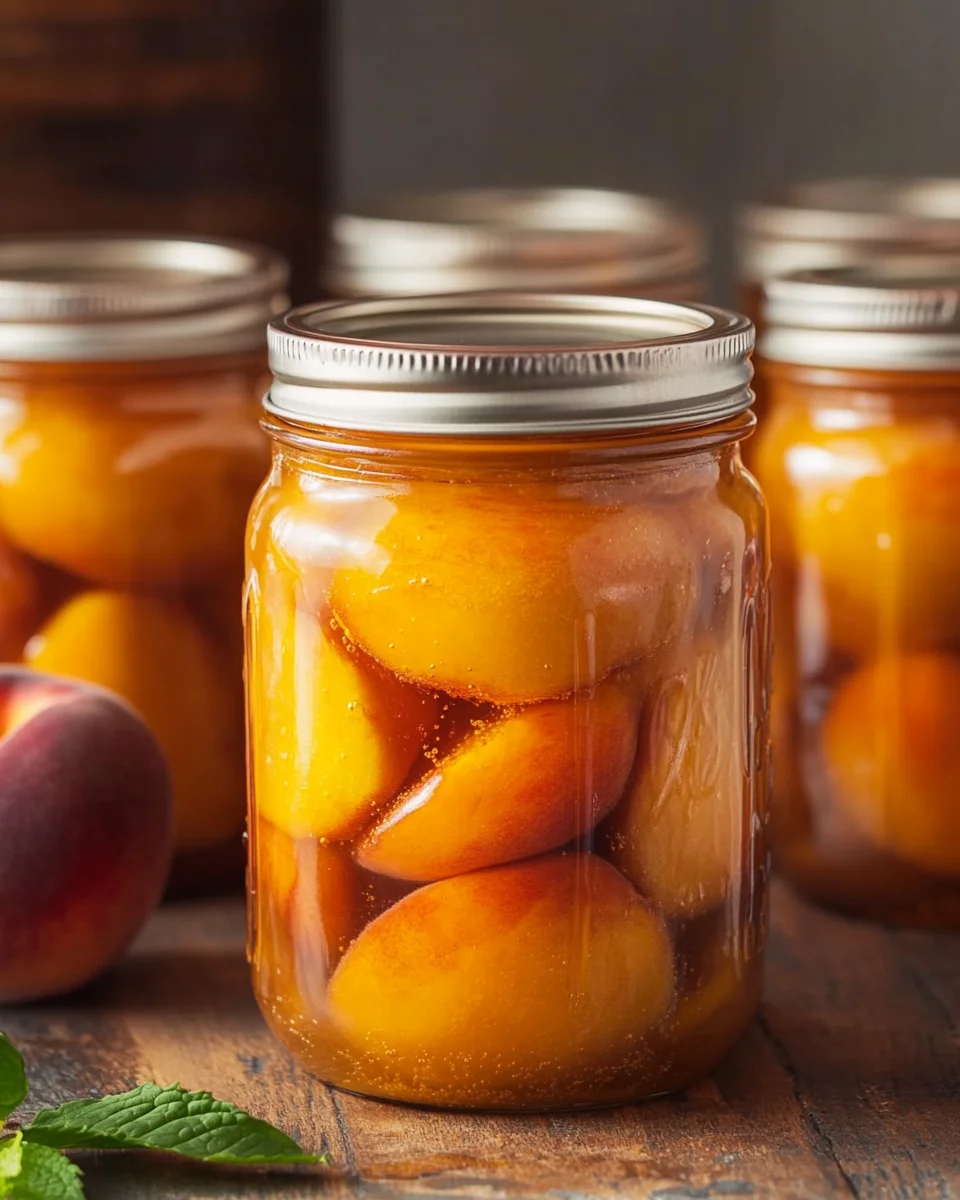Canning Peaches in Light Syrup