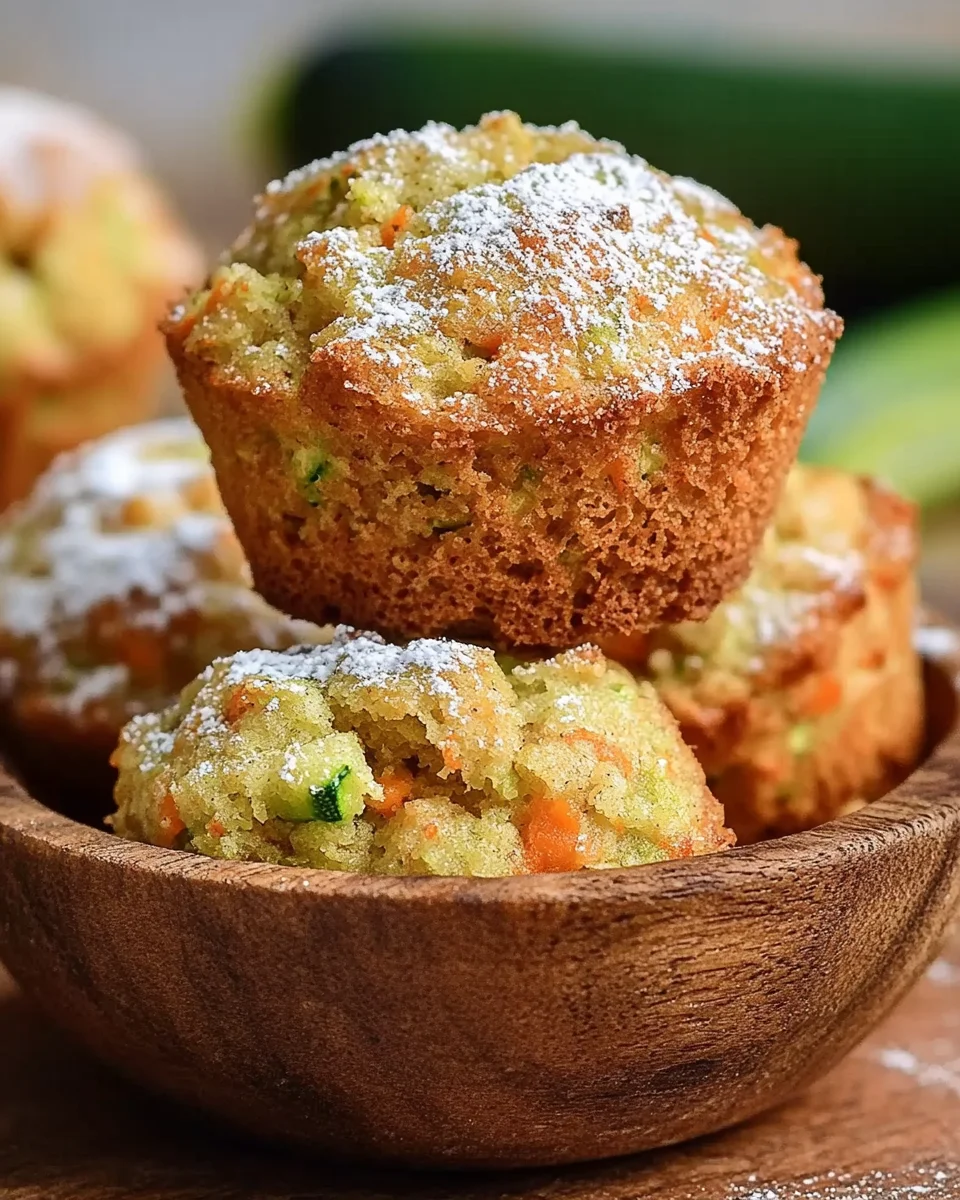 Carrot Cake Zucchini Muffins