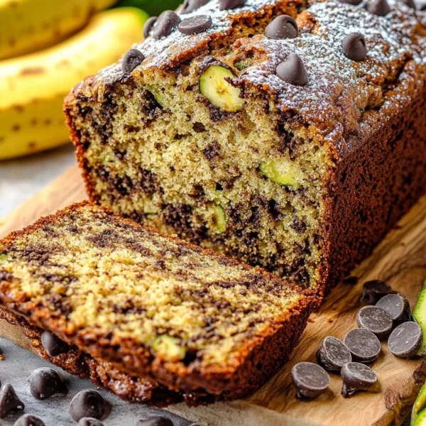 Chocolate Chip Zucchini Banana Bread