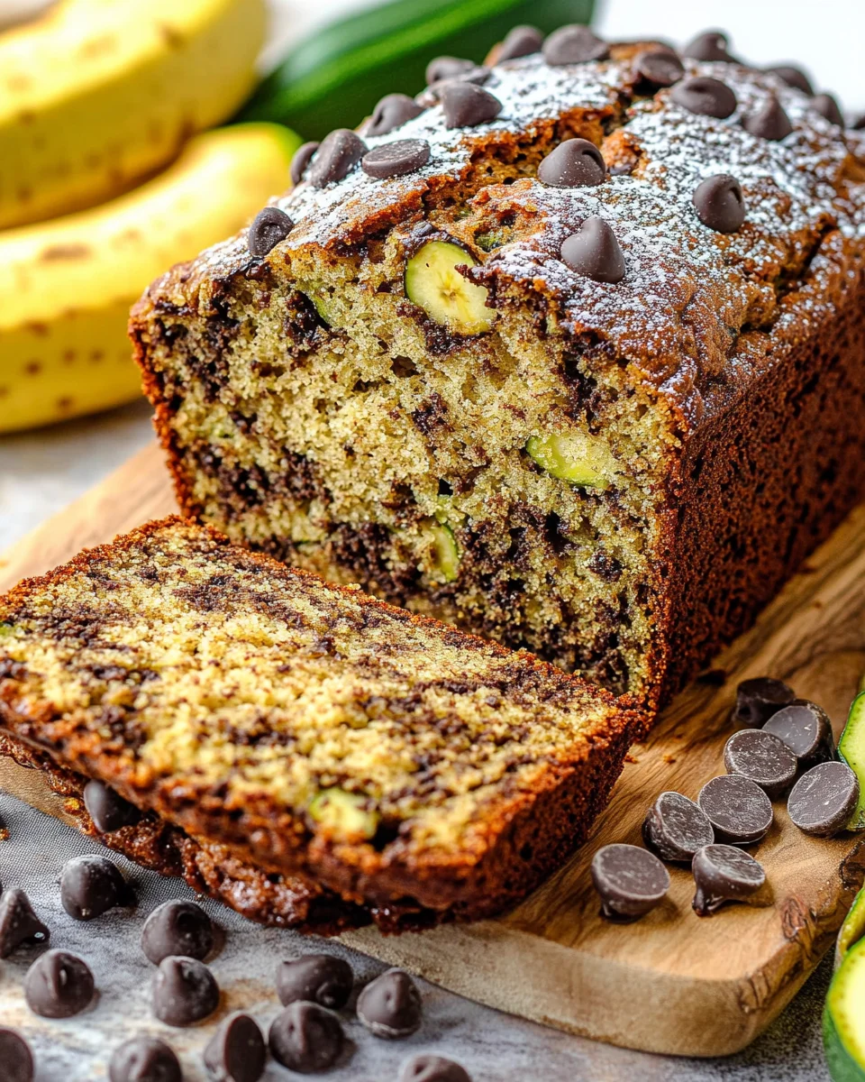 Chocolate Chip Zucchini Banana Bread