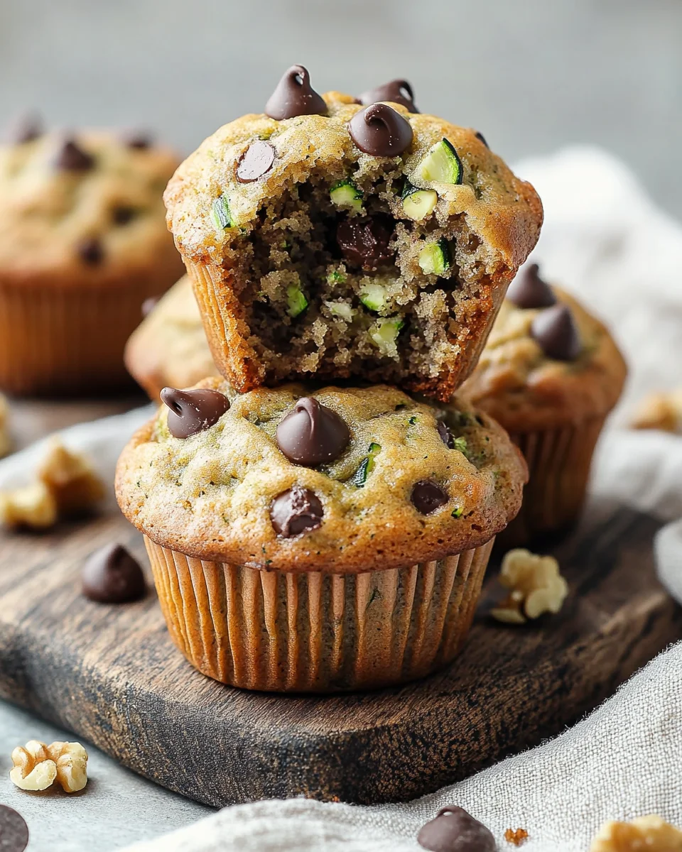Chocolate Chip Zucchini Muffins