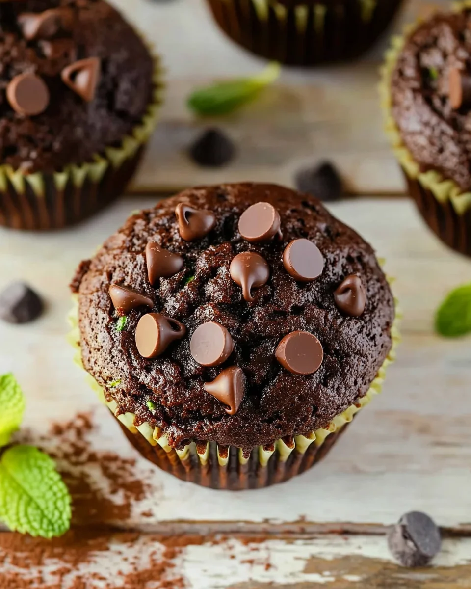 Chocolate Zucchini Muffins