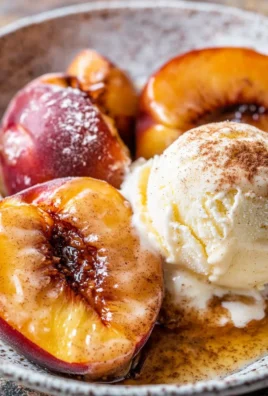 Cinnamon Sugar Baked Peaches