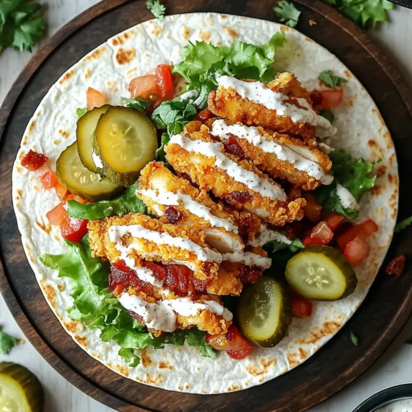Crispy Chicken Bacon Ranch Wrap