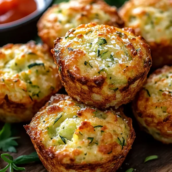 Crispy Parmesan Zucchini Potato Muffins