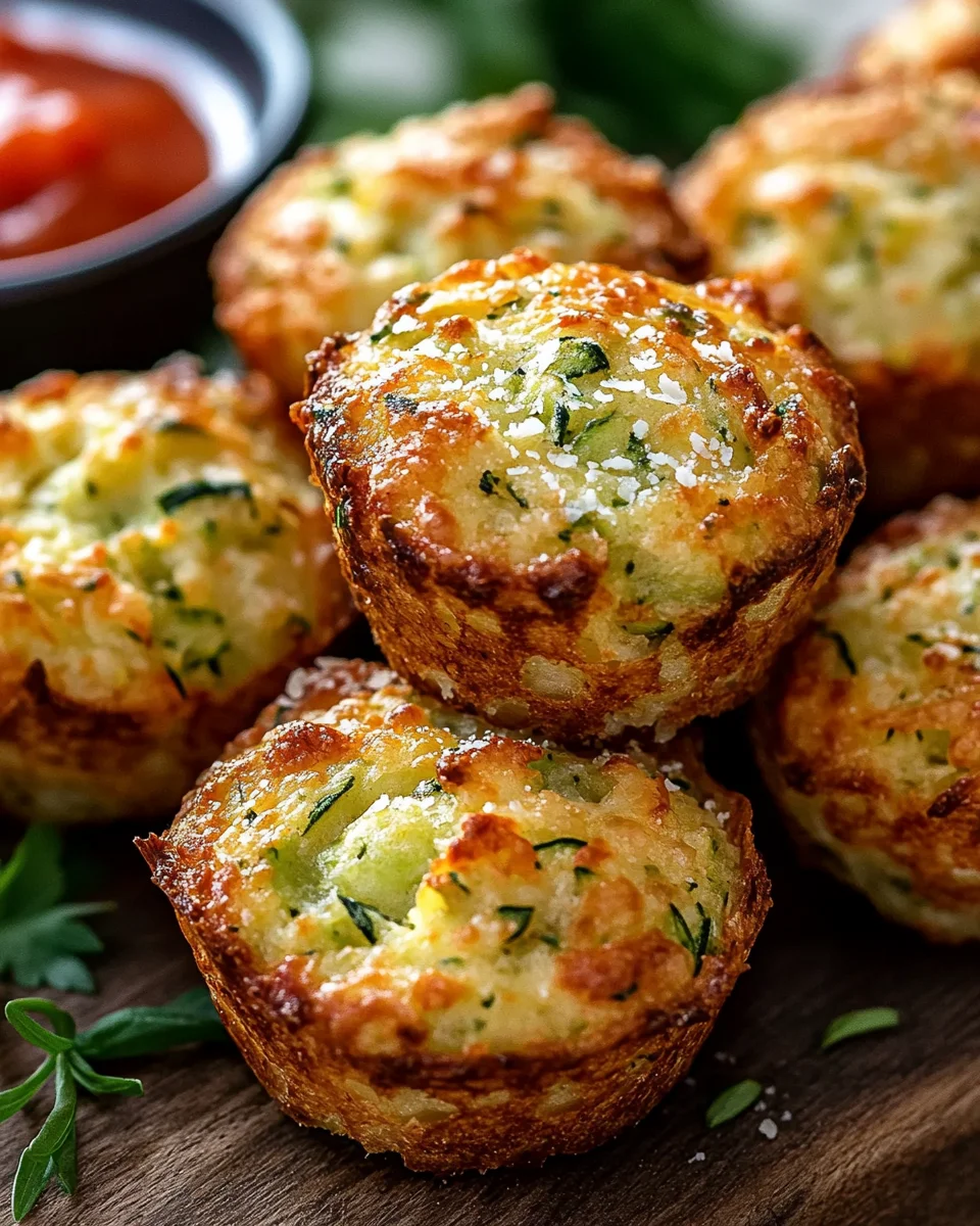 Crispy Parmesan Zucchini Potato Muffins