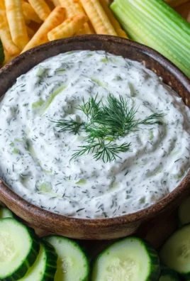 Cucumber Dip with Sour Cream and Dill