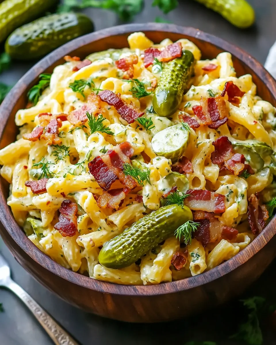 Dill Pickle Bacon Pasta Salad That Will Wow Your Taste Buds