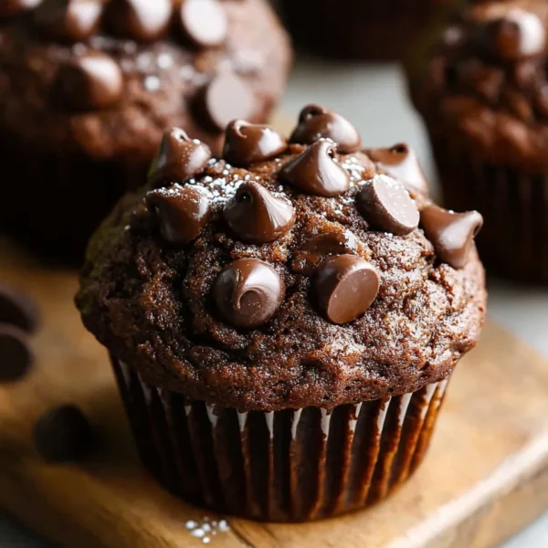 Double Chocolate Zucchini Muffins