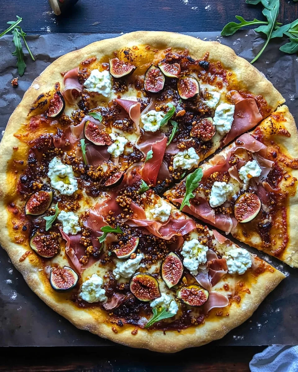 Easy 20-Minute Fig Jam Pizza with Goat Cheese and Prosciutto