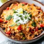 Easy Chicken Burrito Casserole