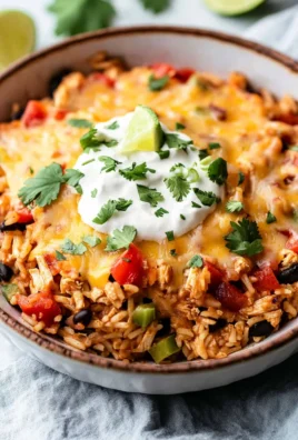 Easy Chicken Burrito Casserole